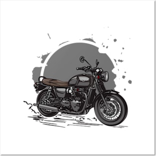 Triumph Bonneville T120 Posters and Art